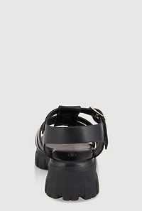 Womens Toddler Girls Open Toe Fisherman Sandals,