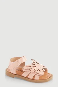 Toddler Girls Butterfly Velcro Strap Sandals