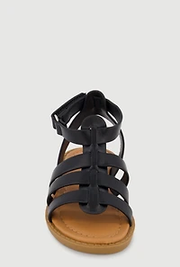 Toddler Girls Velcro Strap Gladiator Sandals
