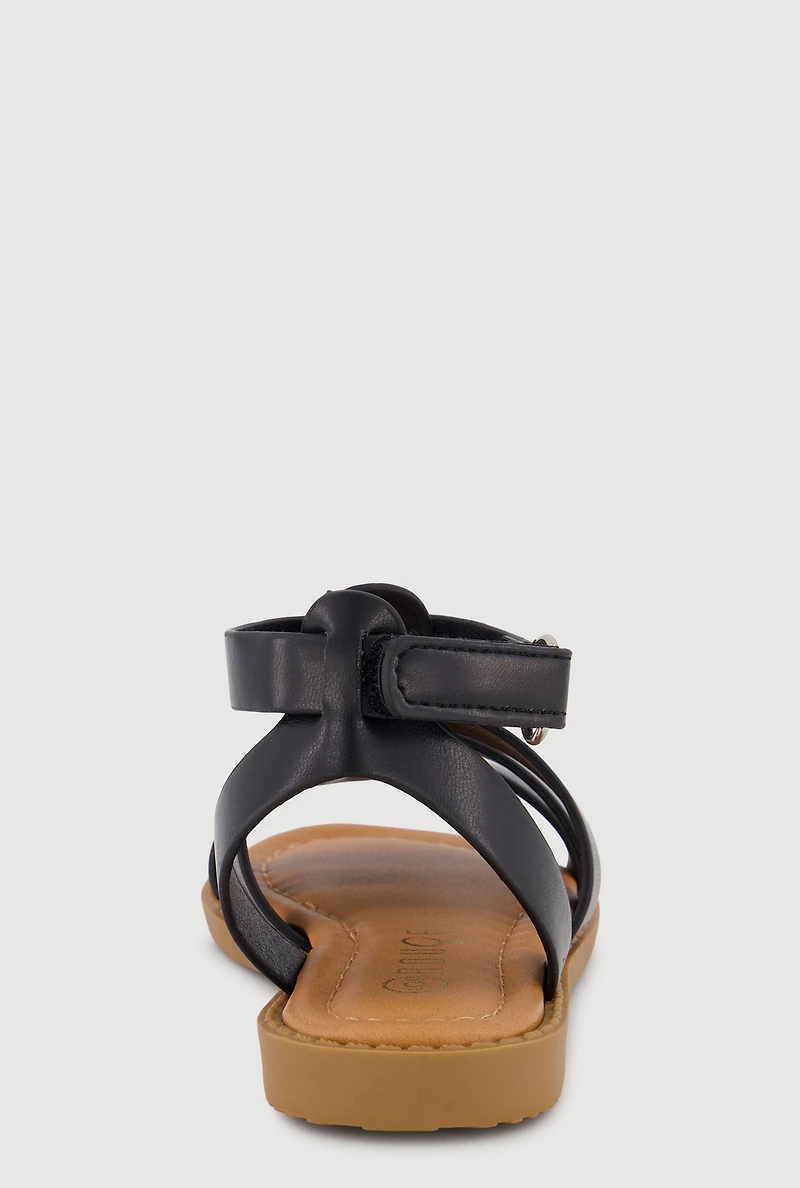 Toddler Girls Velcro Strap Gladiator Sandals
