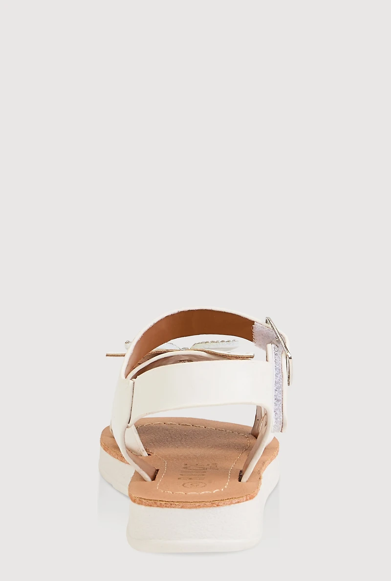 Toddler Girls Rhinestone Butterfly Sandals