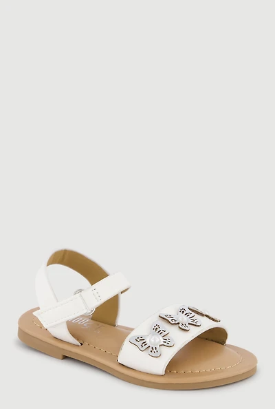 Toddler Girls Butterfly Band Ankle Strap Sandals