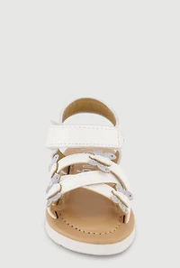 Toddler Girls Glitter Butterfly Velcro Strap Sandals