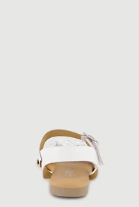 Toddler Girls Rhinestone Bow Band Sandals