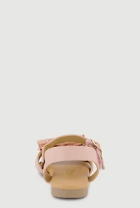 Toddler Girls Rhinestone Bow Band Sandals