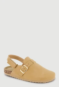 Girls Velcro Strap Slingback Clogs