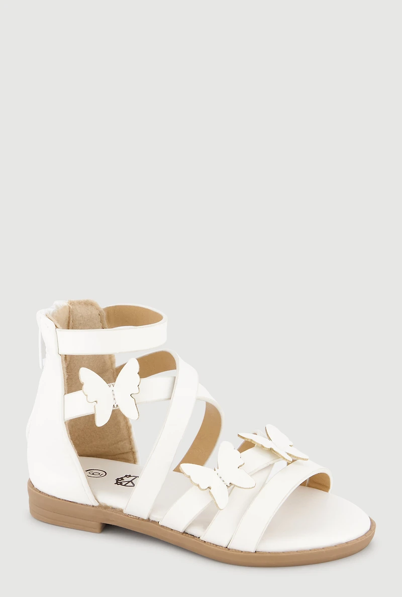 Toddler Girls Butterfly Strap Gladiator Sandals