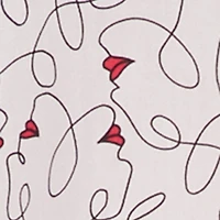 Plus Swirl Face Print Button Front Shirt