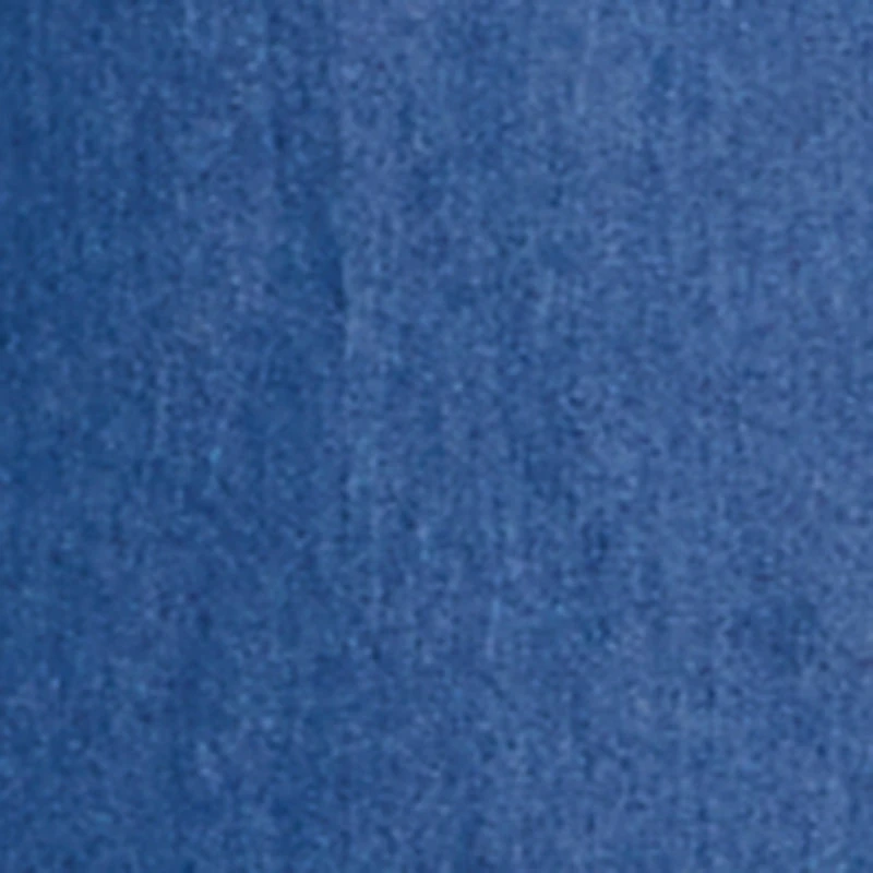 Plus Chambray Ruched Long Sleeve Button Front Shirt