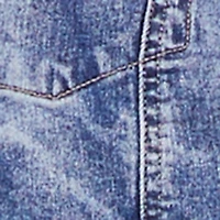 Plus Acid Wash Cropped Distressed Denim Vest