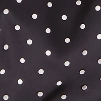 Plus Satin Polka Dot Button Front Shirt