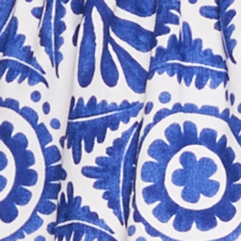Plus Printed Cap Sleeve Peplum Blouse