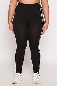 Plus Seamless Varsity Stripe Leggings