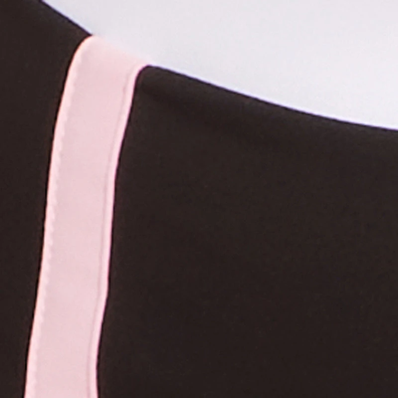 Plus Contrast Trim Side Slit Maxi Skirt