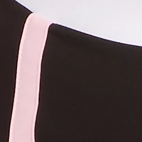 Plus Contrast Trim Side Slit Maxi Skirt