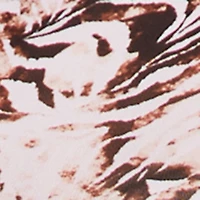 Plus Printed Pattern Flare Leg Mesh Pants