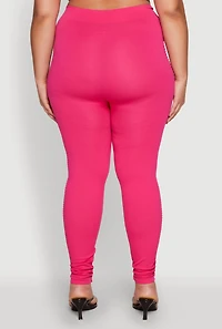 Womens Plus Laser Cut Side Leggings, 1X-2X
