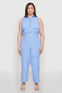 Plus Straight Leg Cargo Pants