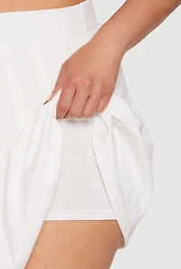 Plus Active High Waisted Pleated Skort