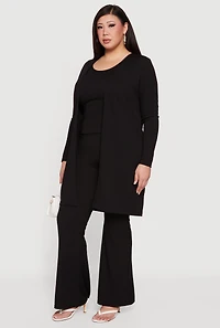 Plus Scoop Neck Tank Top and Duster