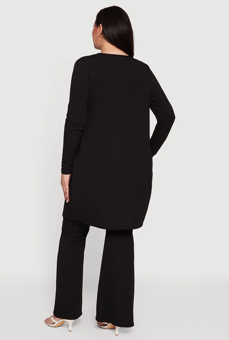 Plus Scoop Neck Tank Top and Duster