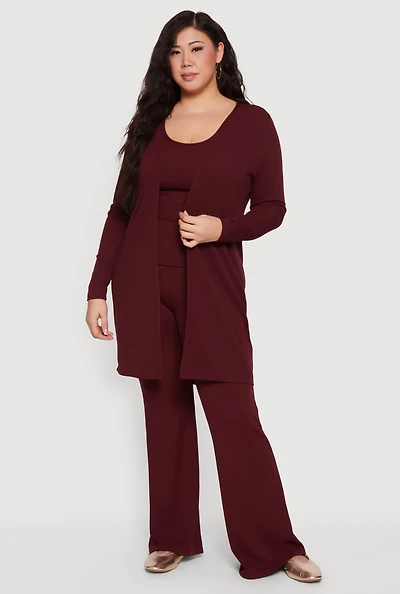 Plus Scoop Neck Tank Top and Duster