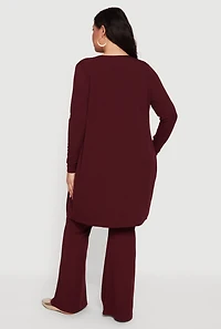 Plus Scoop Neck Tank Top and Duster