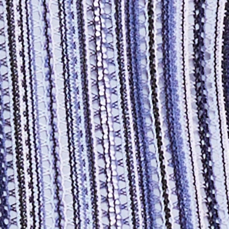 Plus Striped Pattern Sleeveless Mock Neck Top