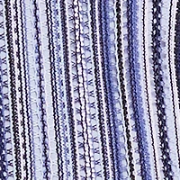 Plus Striped Pattern Sleeveless Mock Neck Top