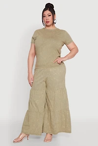 Plus Mineral Wash Short Sleeve Tee