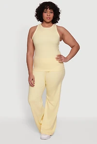 Plus Contrast Trim Piping Racerback Active Top