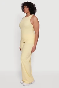 Plus Contrast Trim Piping Racerback Active Top