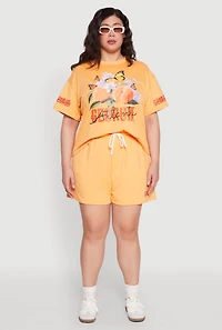 Womens Plus Size Atlanta Georgia Peaches Graphic Top, Orange, Size 1X