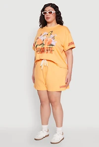 Womens Plus Size Atlanta Georgia Peaches Graphic Top, Orange, Size 2X