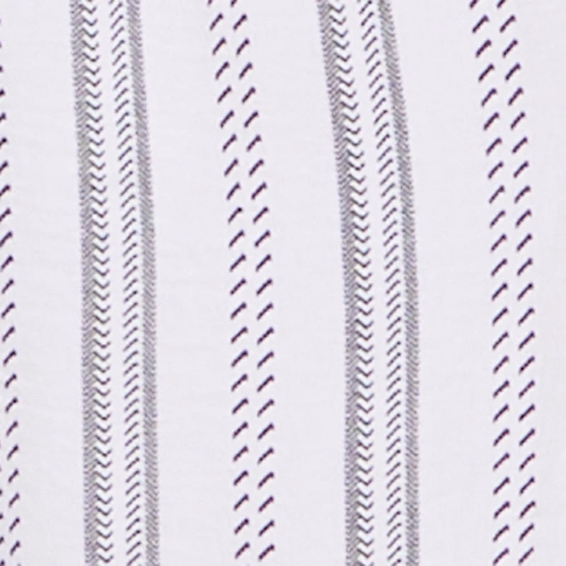 Plus Striped Crepe Knit Button Front Shirt