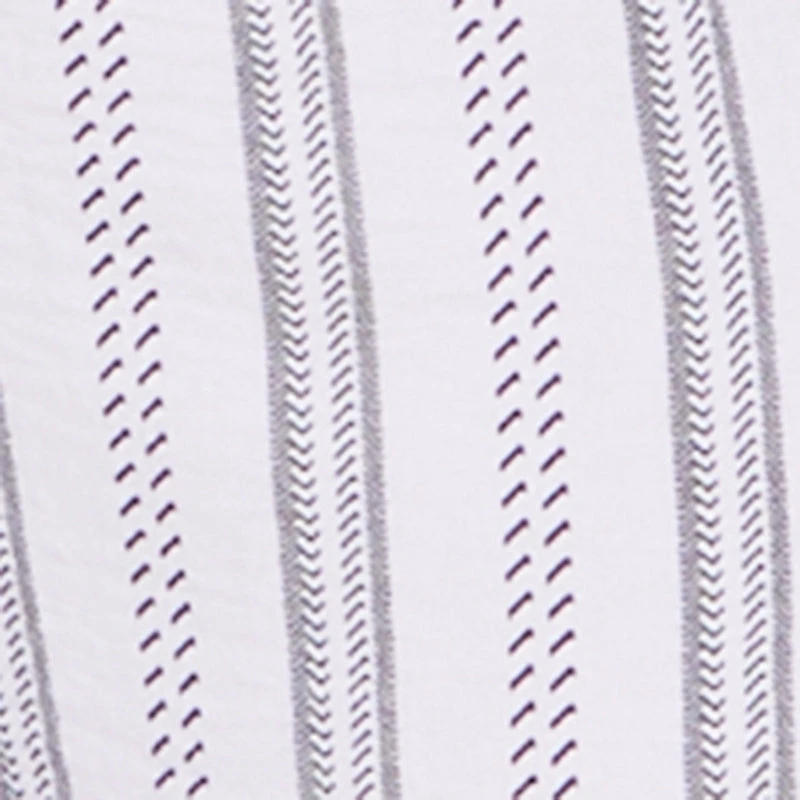 Plus Striped Crepe Knit Wide Leg Pull On Pants