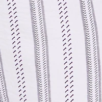 Plus Striped Crepe Knit Wide Leg Pull On Pants