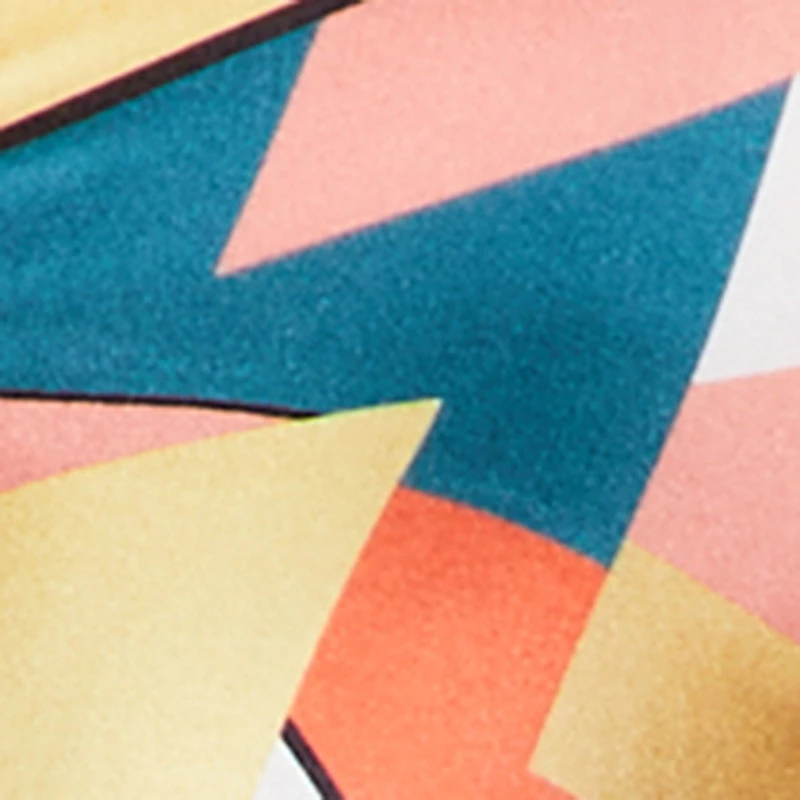 Plus Abstract Geometric Print Leggings