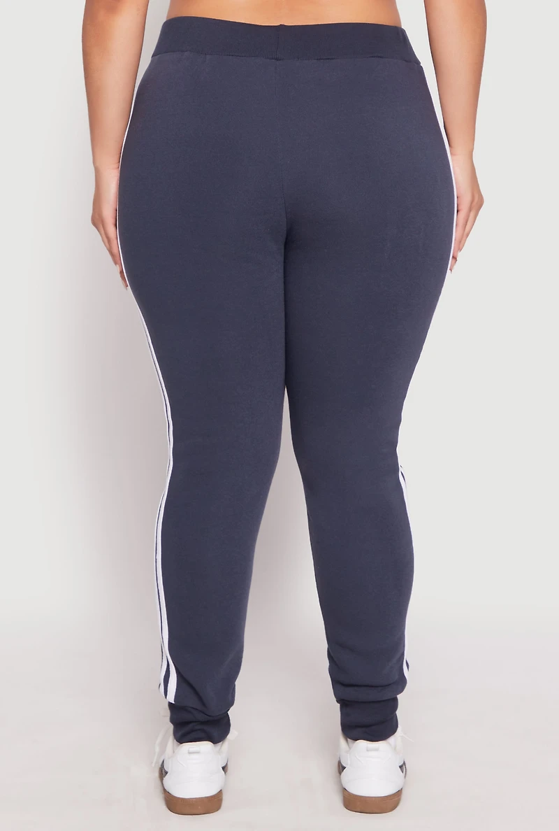 Womens Plus Varsity Stripe Joggers,