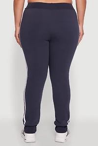 Womens Plus Varsity Stripe Joggers,
