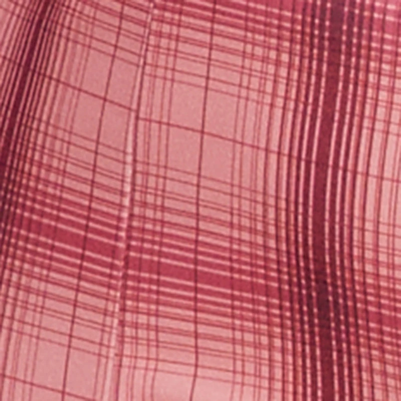 Plus Plaid Slit Front Pull On Slim Leg Pants