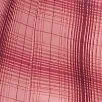 Plus Plaid Slit Front Pull On Slim Leg Pants