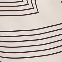 Plus High Waisted Geometric Print Crepe Knit Pants