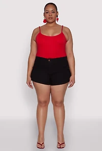 Plus Daisy Denim Cargo Shorts