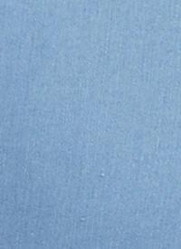 Plus Fixed Cuff Denim Bermuda Shorts