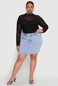 Plus WAX High Waisted Skirt