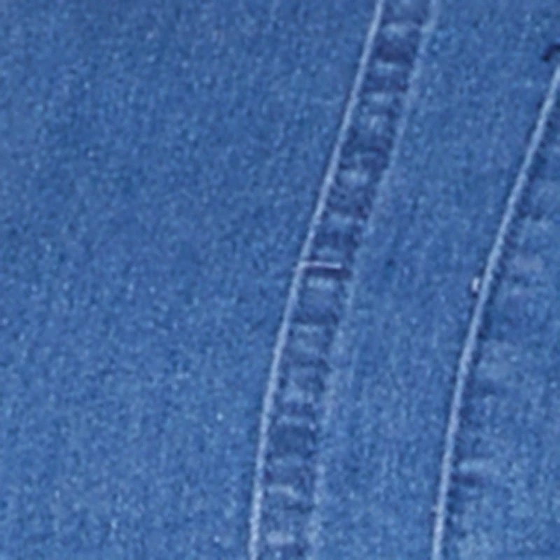 Plus Long Sleeve Zip Front Denim Jacket