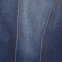 Plus Long Sleeve Button Front Denim Jacket