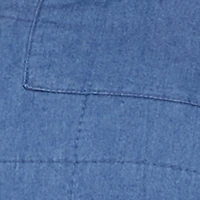 Plus Zip Front Mock Neck Quilted Vest