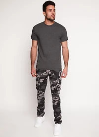 Mens Twill Camo Cargo Pants